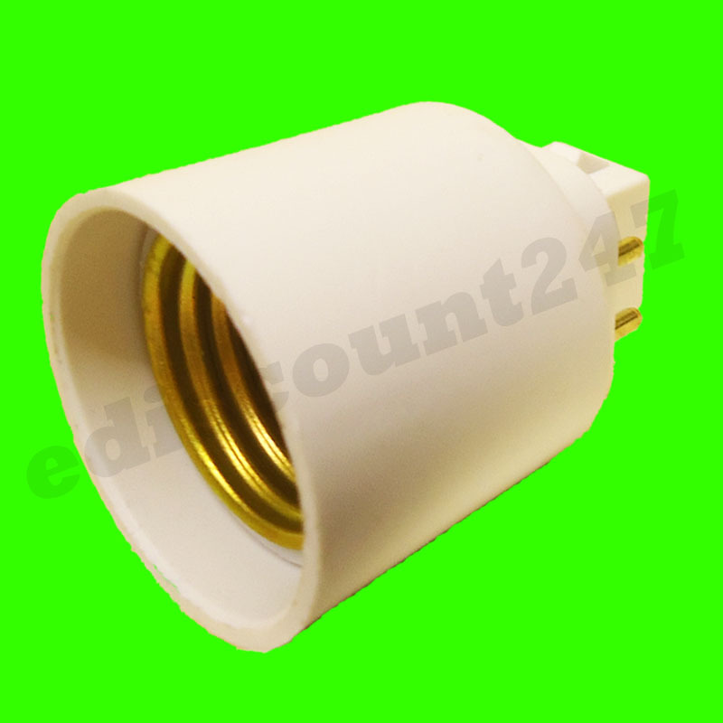 GX24q to E27 4 PIN Adaptor Socket LED Converter Holder BYPASS BALLAST
