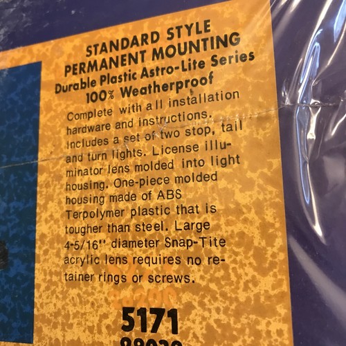 NOS Trailer Lighting Kit Retro Vintage by Pathfinder Astro-lite Series - Picture 3 of 8