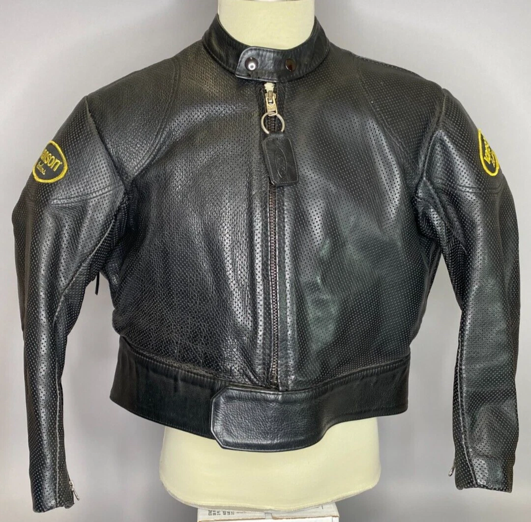 Vanson perforated leather jacket cheap