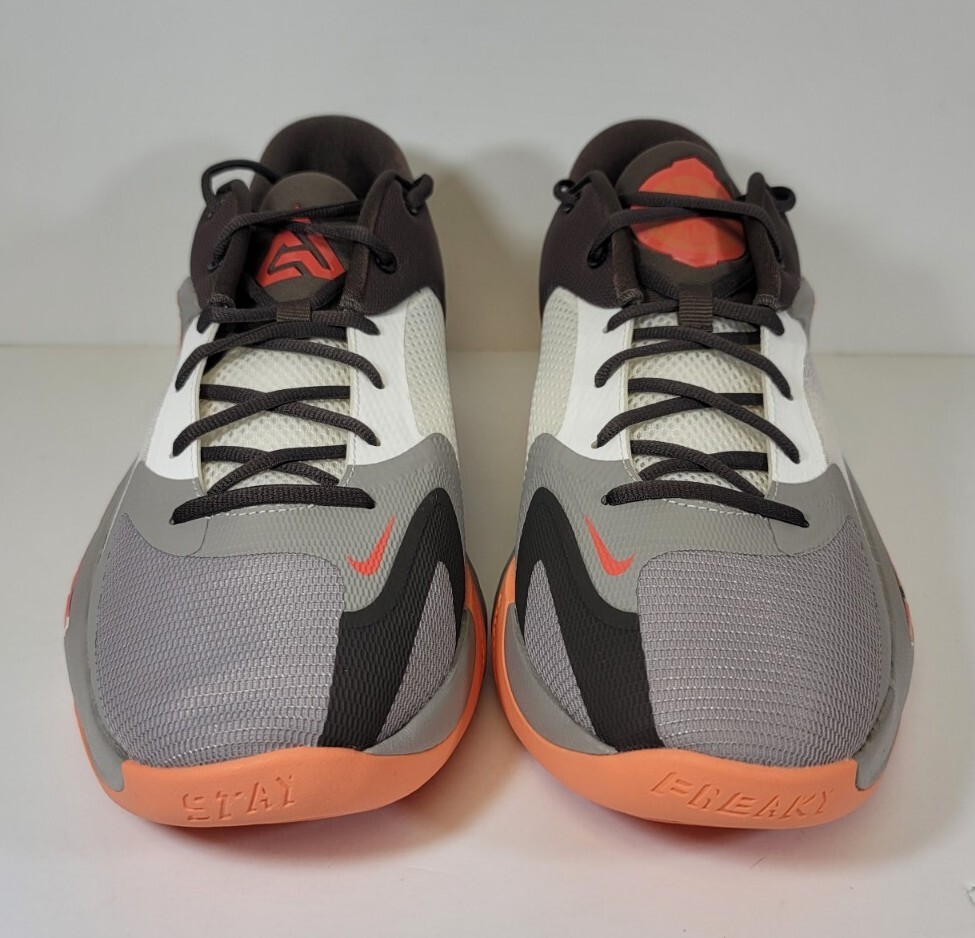Nike Zoom Freak 4 Letter Bros Iron Stone Brown Orange Mens Size 11.5 DJ6149-003 Nike Zoom Freak 4 Letter Bros Iron Stone Brown Orange Mens  main image 4
