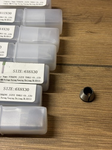 THF 7Pcs 6mm Shank Straight Router Bit Set Single Double Flute Cutter 3-12mm sh6 - Picture 6 of 7