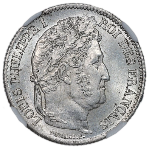 Coin France - Louis Philippe - 1 Franc - 1836 A Paris - NGC MS 64
