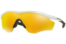 OAKLEY M2 XL Shield Sunglasses Polished White/Fire Iridium NEW OO9343-05 NEW