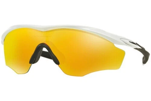 Gafas de sol Oakley M2 XL Shield pulidas blancas/iridio fuego NUEVO OO9343-05 NUEVO