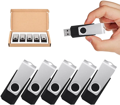 16G 32G 64G 128GB Metal Swivel USB 2.0 Flash Drive Thumb Drive Memory Sticks LOT