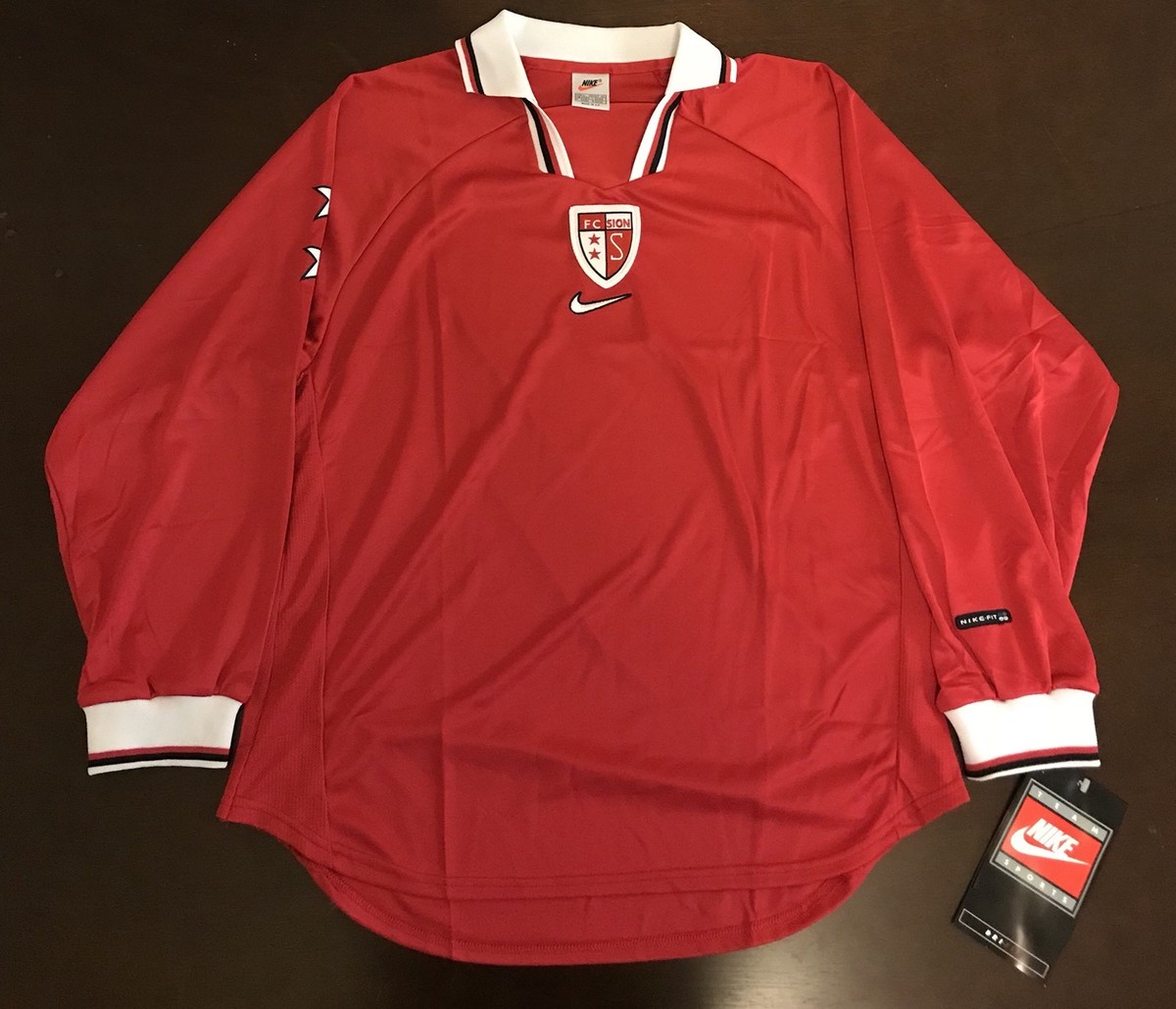 Rare Vintage 1998 Nike FC Sion Switzerland Futbol Soccer Jersey | eBay