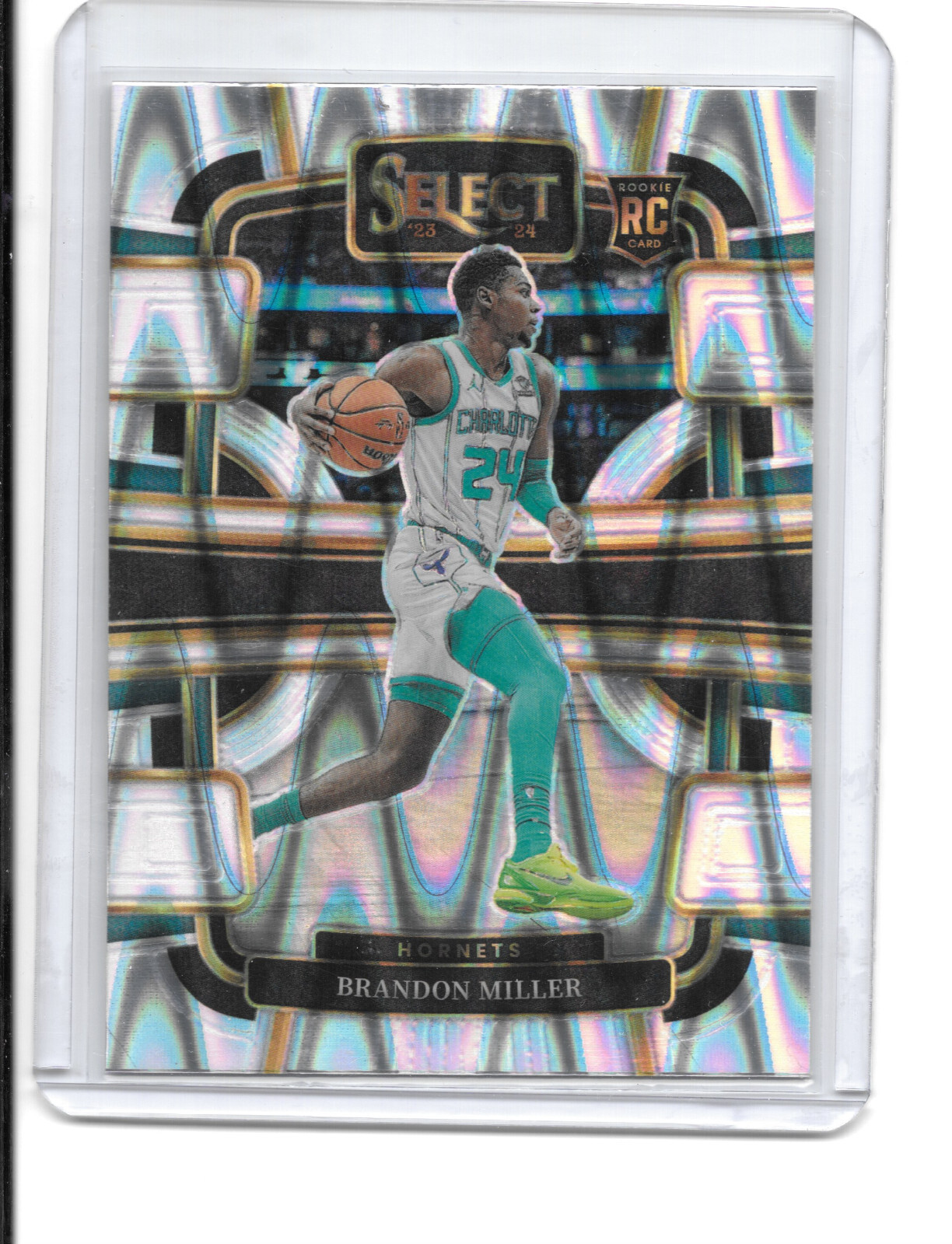 2023-24 Panini Select Brandon Miller RC Concourse Tectonic Prizm #80