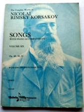 Rimsky-Korsakov Op. 49, 50, 51 music book / N...