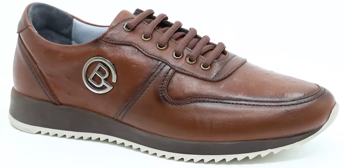 Leather sign shop on shoes