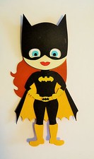Super Hero Woman Batgirl Girl Paper Doll Paper Die Cut Scrapbook Embellishment