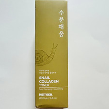 Prettyskin Snail Collagen Toner 8.45 Fl.OZ. /250 ML Daily Plumping  Nourishing