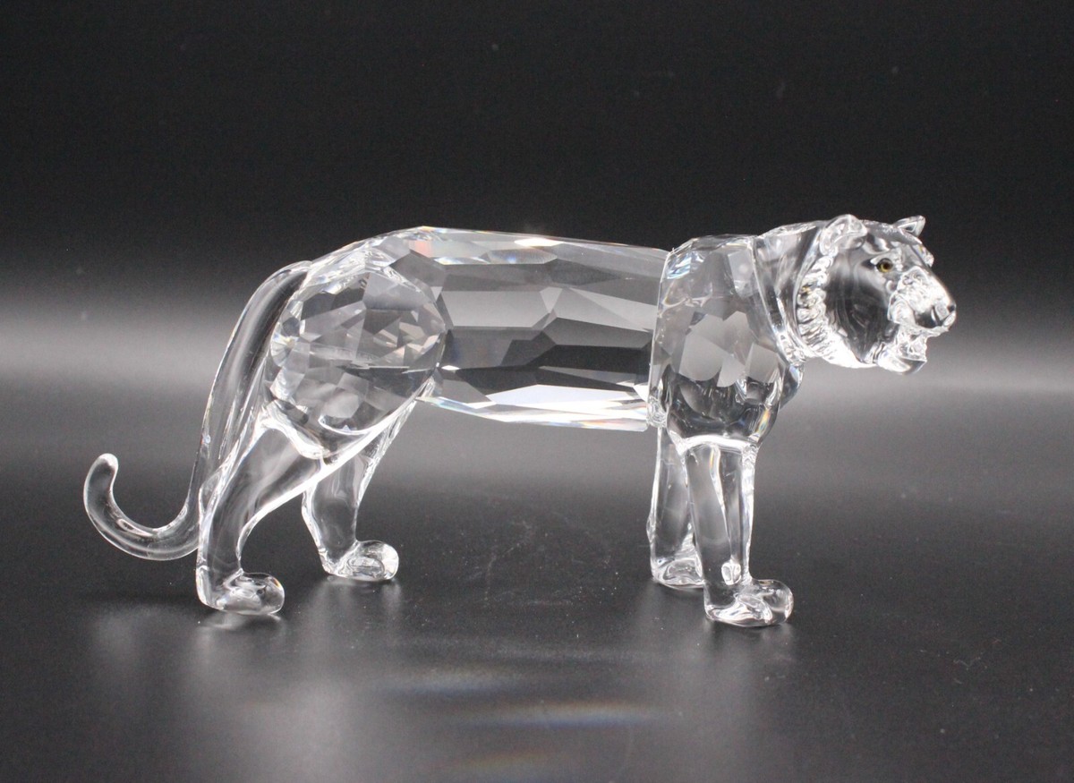 新品Swarovski Endangered Wildlife Tiger Swarovski Crystal Tiger Mom & Cubs: Gold Tone Endangered Wildlife