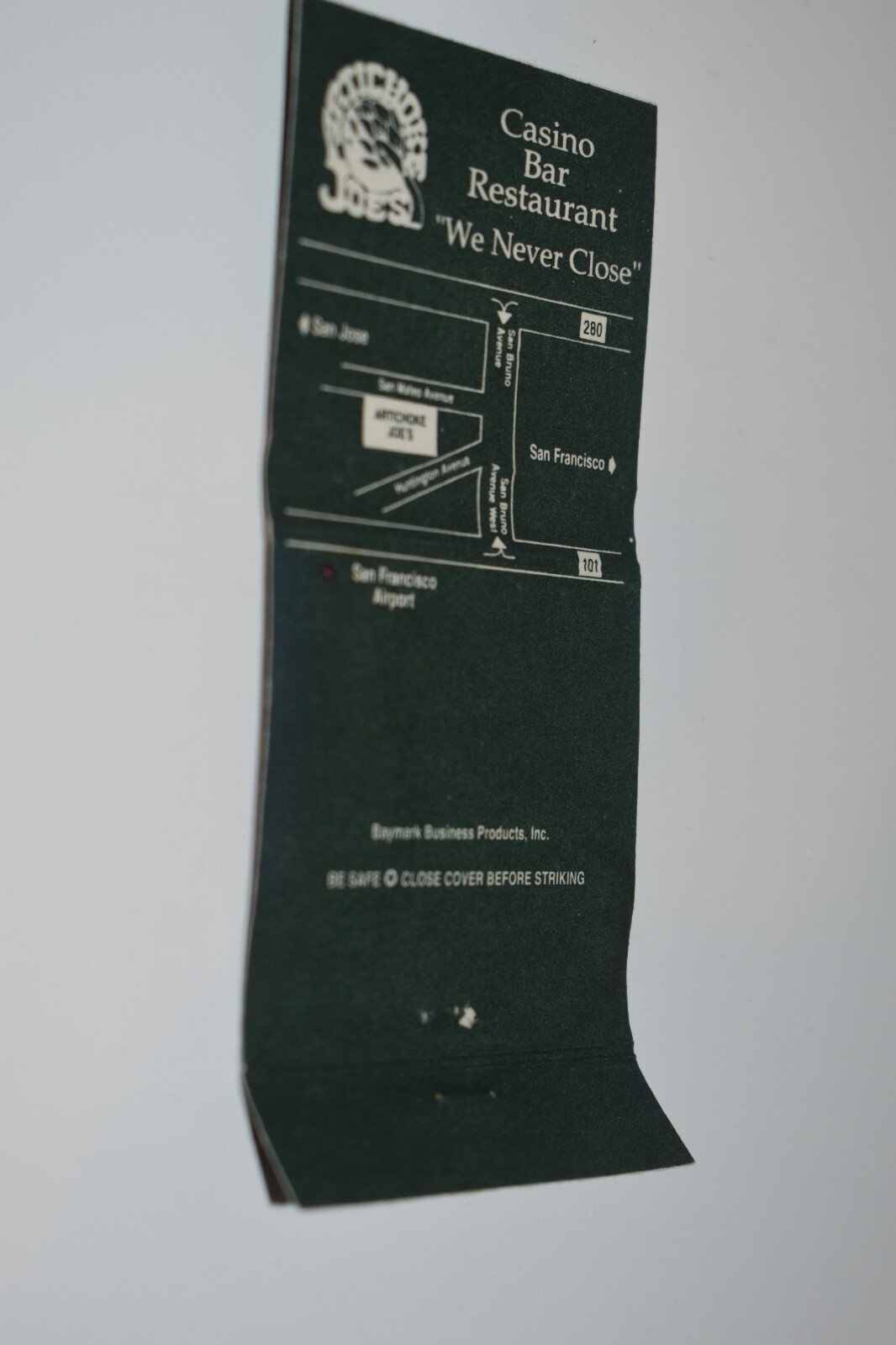 Artichoke Joe's Casino San Bruno California Map 30 Rear Strike