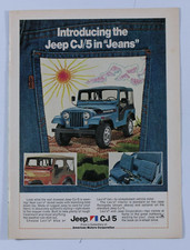 1975 Jeep CJ 5 Levie Jean Edition Vintage Original Print Ad 8.5 x 11"