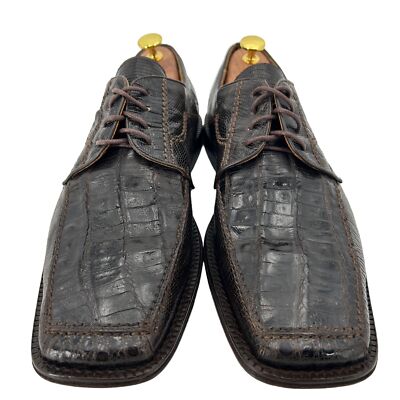 David Eden Men\'s Upscale Triple Exotic Crocodile Ostrich Lizard Dress Shoes David Eden | Shoes | David Eden Mens Upscale Triple Exotic  main image 3