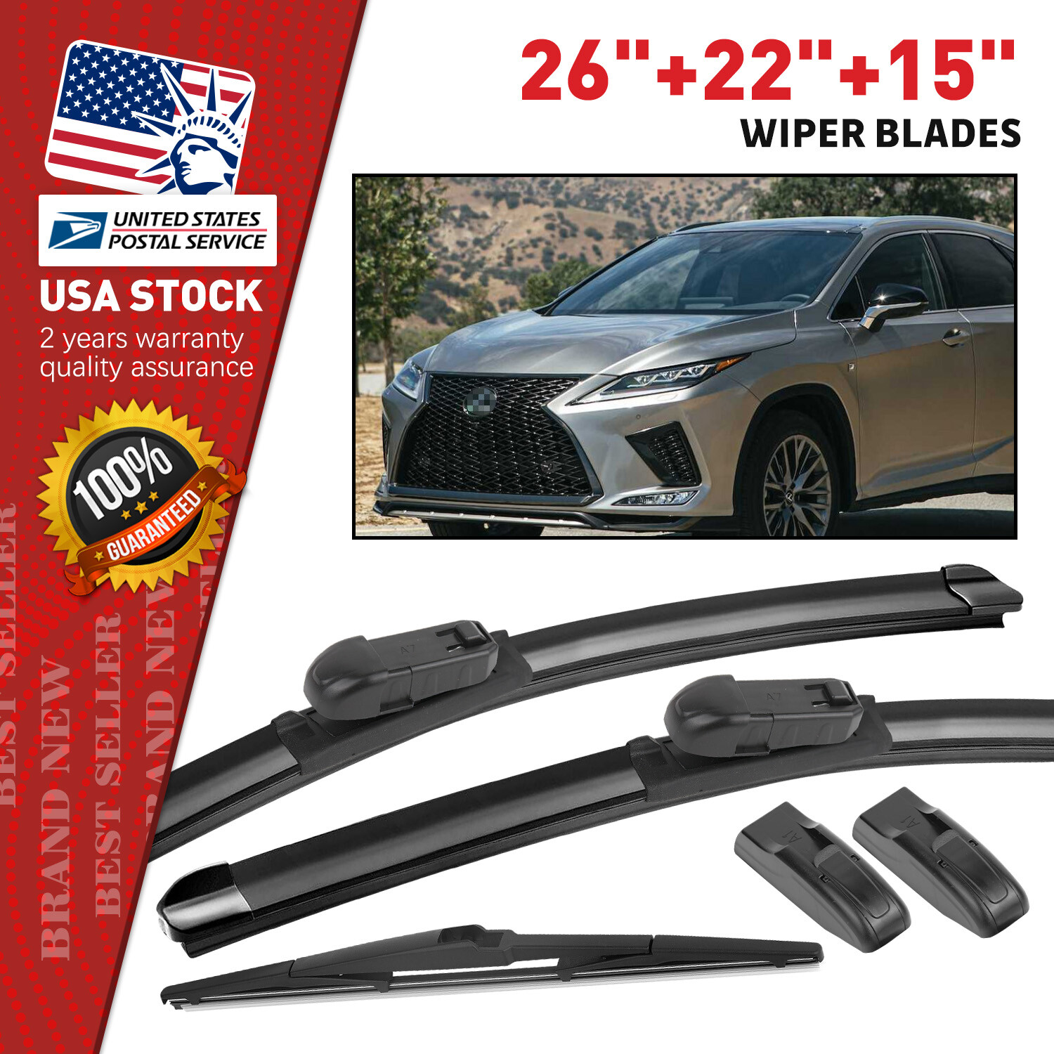 All-Season Windshield Wiper Blades Kit 15