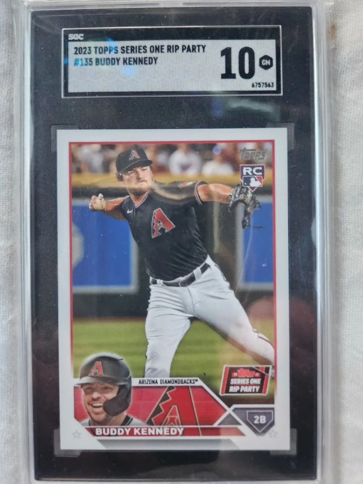2023 Series 1 SSP Image Variation Golden Mirror Buddy Kennedy SGC 9.5 Rookie RC - Image 4 of 4