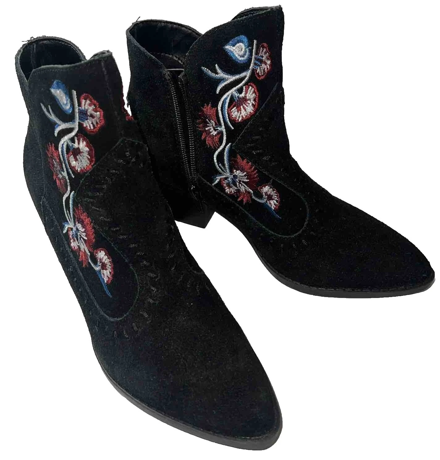 Parte superior de cuero de mujer bordado Carlos