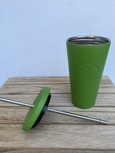 Starbucks Matte Lime Green Stainless Steel Travel Tumbler 12 oz. - Picture 5 of 6