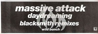 MASSIVE ATTACK Daydreaming 1990 UK magazine ADVERT / Poster 8x3 inches