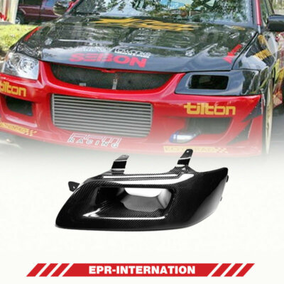 VEN Style Carbon For MITSUBISHI Evolution EVO 7 8 9 Headlight Air Duct LHD kit