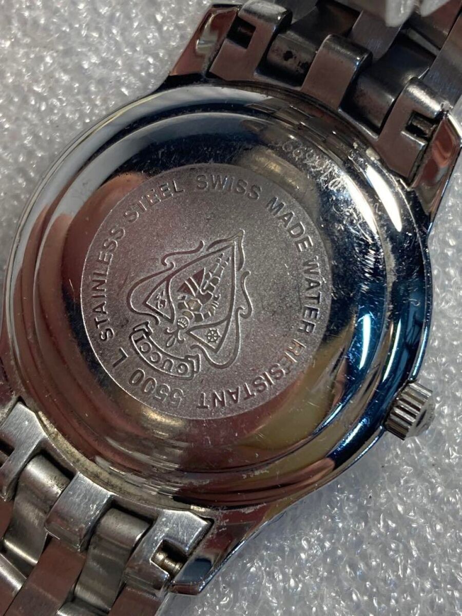 GUCCI 5500L Watch Silver Silver Dial QZ Women's Wrist Watch GUCCI 5500L Watch Silver Silver Dial QZ Women's Wrist Watch