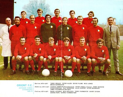 1971/2 ORIENT F.C. Division Three Champions Team Fotodruck 154/41