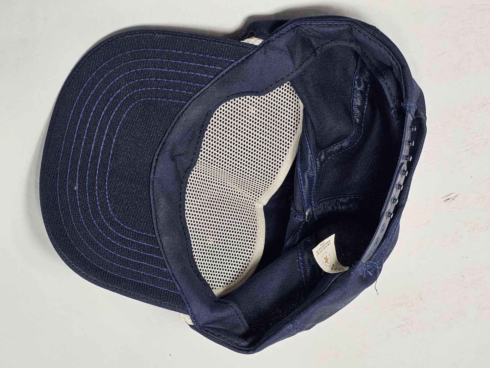 Vintage Whirlpool Corp Hat Blue Trucker Rope Made in USA Adjustable Park Ave TN