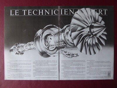 10/1984 PUB ROLLS-ROYCE RB211-535 E4 FLUGZEUG MOTOR ORIGINAL FRANZÖSISCHE ANZEIGE
