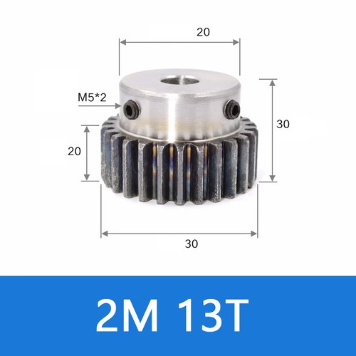 Spur Gear 45# Steel Transmission Gear 1.5/2 Mod 12-27 Teeth With Step Motor Gear - Afbeelding 25 van 36