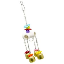 1PC Parrot Toy Parakeets Bells Toy Bird Cage Decor Parrot Toys for Large Birds