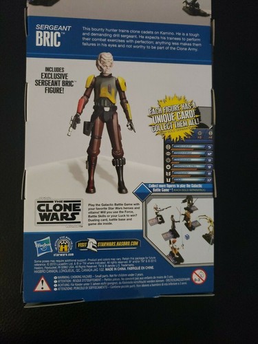 STAR WARS CLONE WARS GALACTIC BATTLE MAT GAME & CANTINA ALIEN SERGEANT BRIC MIB - Picture 3 of 7
