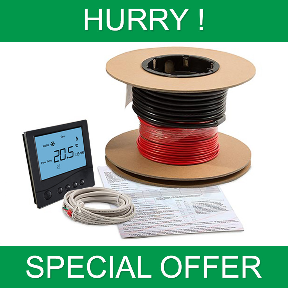 Electric underfloor heating loose wire heating cable kit WHILST STOCKS LAST  | eBay