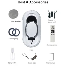 Smart Window Cleaning Robot Vacuum | Remote Control Glass Cleaner for Home