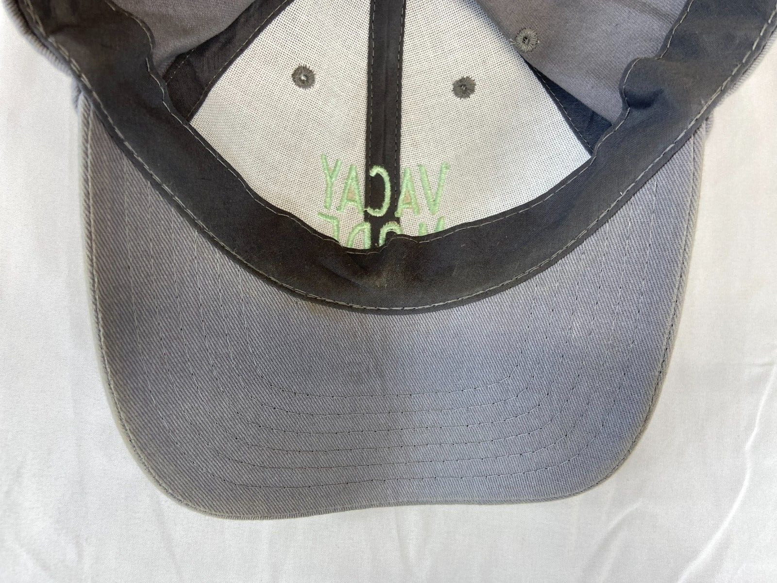 Womens Vacay Mode Baseball Cap Strapback Hat Gray… - image 8
