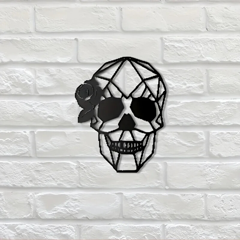 Skull Art Wall Decor Metal Decor Halloween Decor Interior Outdoor Home