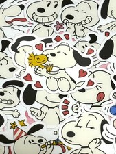 Snoopy 11, 24 pcs, stickers, Vintage, waterproof, kawaii, Dog, kids, cute