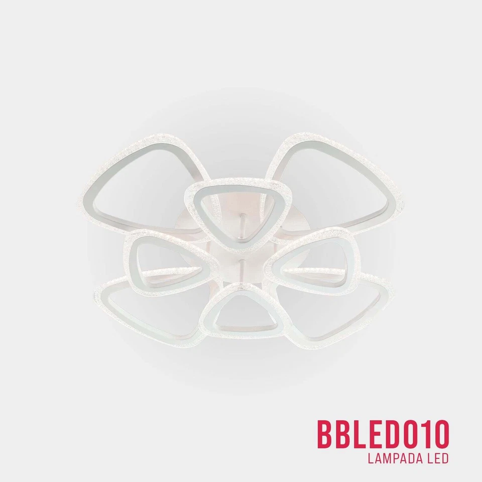 BUYBUY Lampadario LED 120W, Telecomando 2.4G, Luce Regolabile 9300lm BBLED010 - Immagine 2 di 4