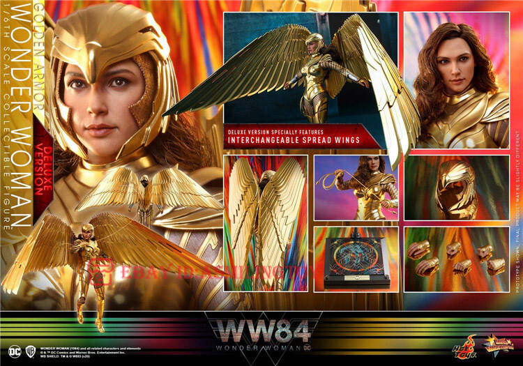 HotToys MMS578 Wonder Woman Golden Armor Action Figure Deluxe Ver