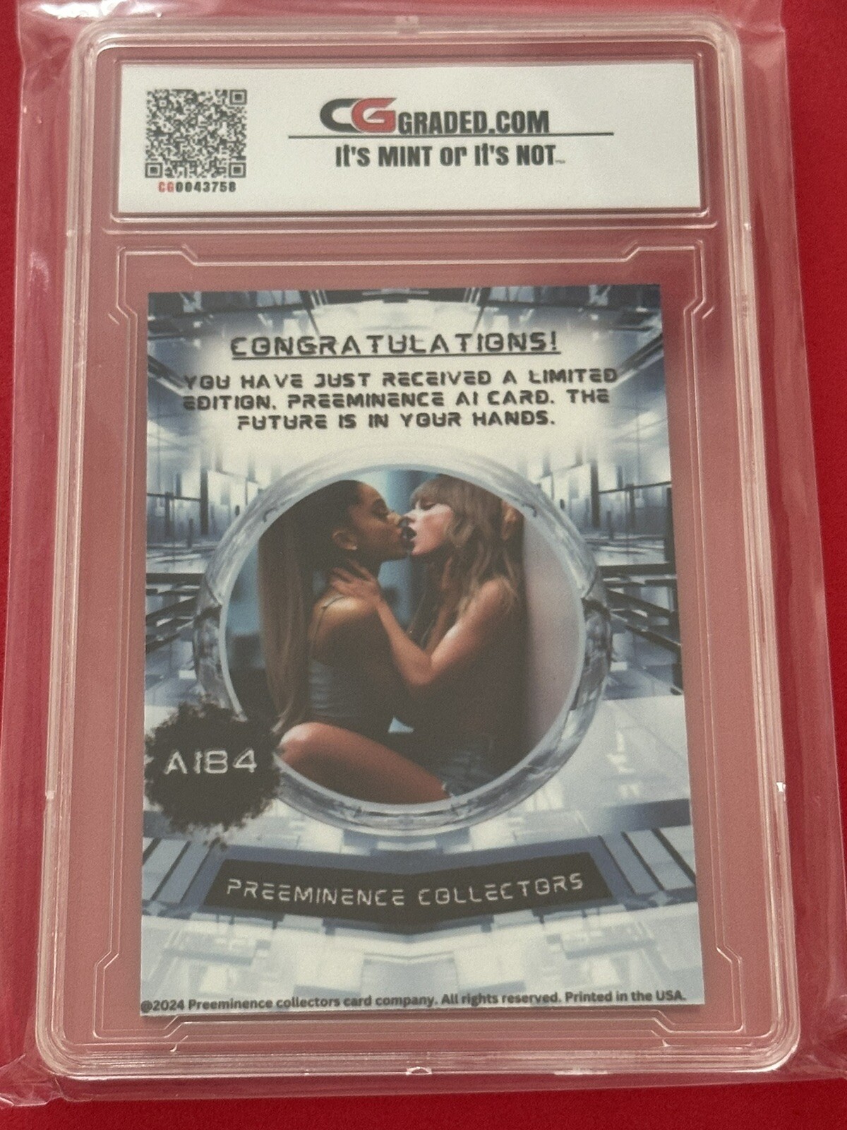 Ariana Grande / Taylor Swift Non Sport Trading Card Sexy 9.5 Mint CG