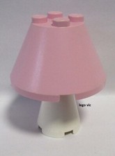 Lego 3943b 3942c Lampe de Chevet Rose table Lamp Pink du Belville 5890 MOC - B6
