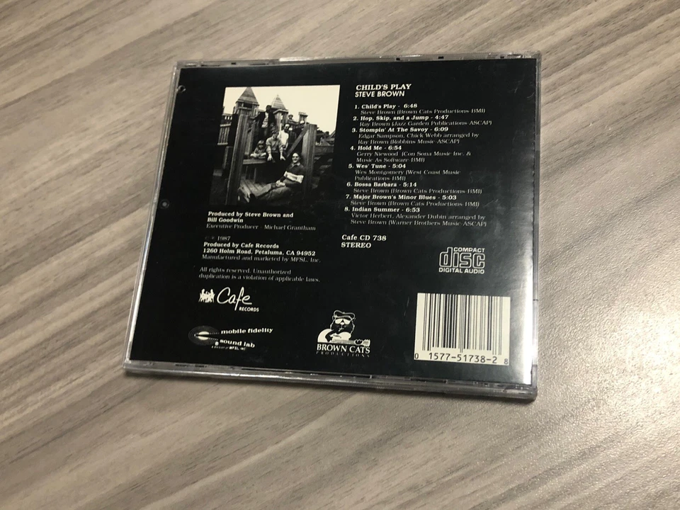 STEVE BROWN - CHILD'S PLAY / MFSL-ALBUM-CD 1987 VG+  (STOP In SCUFF SPOT) - Изображение 2 из 4