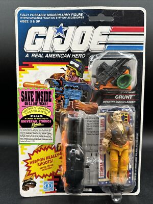 Vintage 1990 GI Joe Star GRUNT INFANTRY SQUAD LEADER Real American Hero 