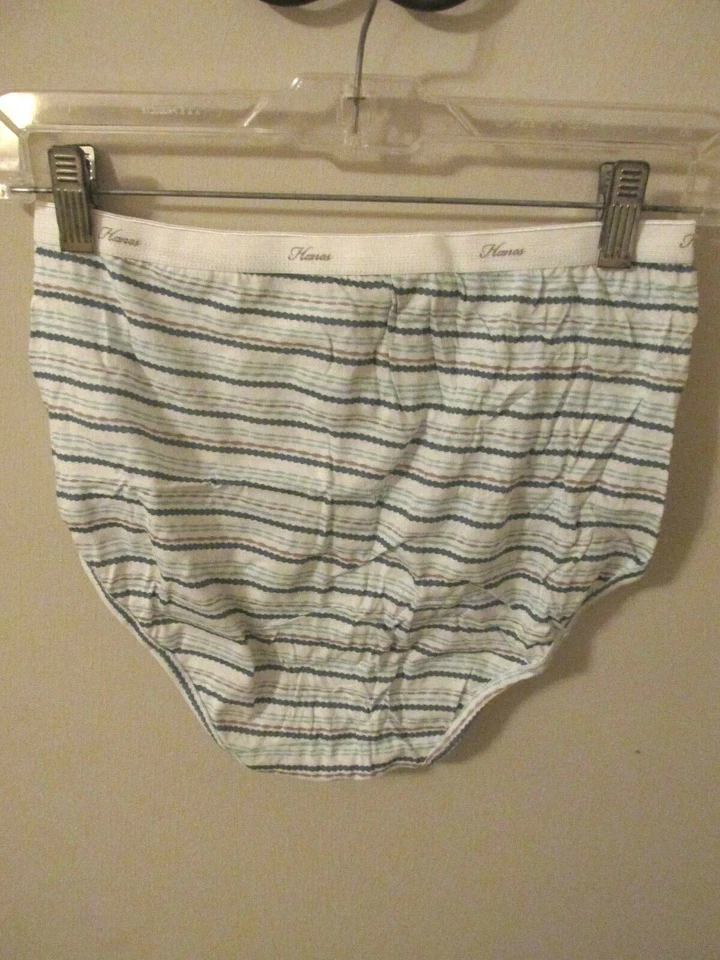 Paquete de 5 calzoncillos 816J1 Hanes 26769 algodón cómodos a rayas azules 7/L Foto 2 de 2