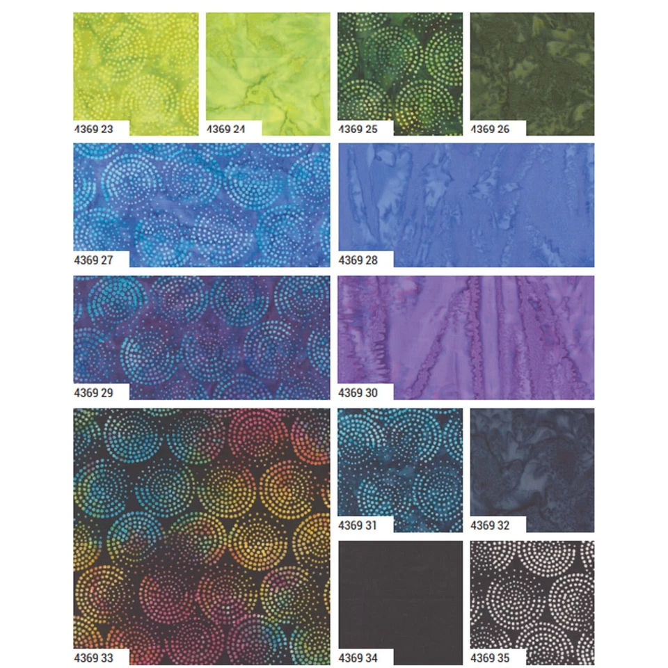Echo Batiks 25 Fat Quarter Bundle by Moda Fabrics - Image 3 of 3