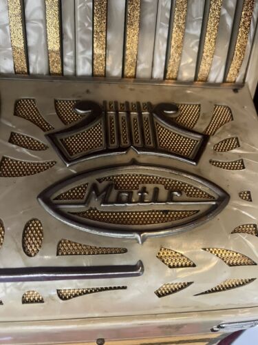 Vintage Lira Accordion Model 10 B Made In Italy Pearloid Gold 60s 50s Centro Mal - Picture 6 of 17