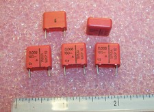 QTY 50 .068uf 160V 5 METALLIZED POLYPROPYLENE CAPACITORS MKP10-.068/160/5 WIMA