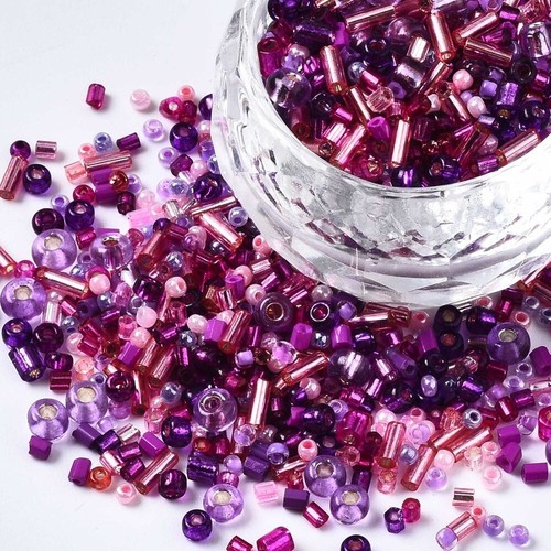 50g (3300 beads) Glass Seed Beads 11/0 2mm Bugles 9x2mm Mixes BUY 3 GET 1 FREE! - Picture 121 of 126