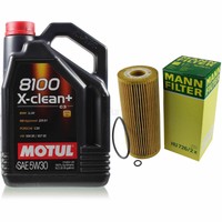 Mann Inspektionspaket 5L Motul 8100 X-Clean 5W-30 FüR VW Golf IV Variant 1.9 TDI