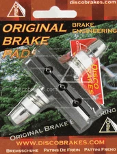 V Brake Pads For Shimano SRAM Avid Tektro Diacompe by DiscoBrakes, Length 60mm